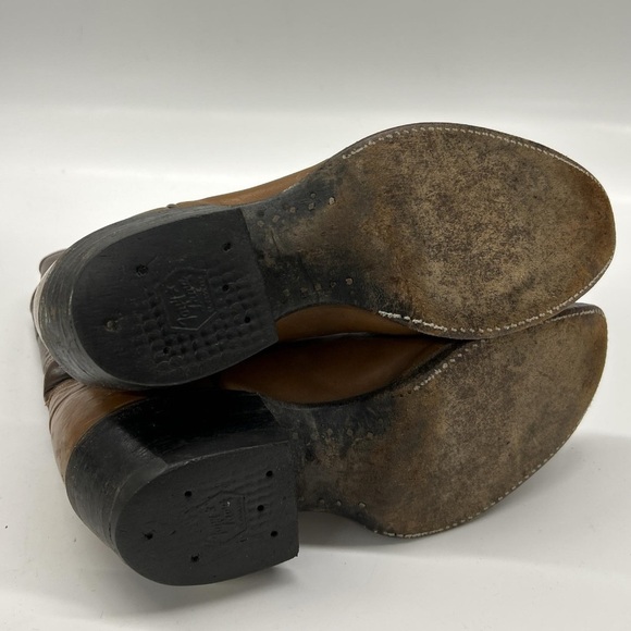 Vintage Tony Lama Cow Boy Boots Size 8.5 D Men’s Leather Cow Boy Boots Style4210 - Picture 5 of 6